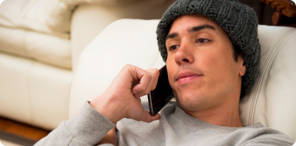 Client attending a private virtual appointment.